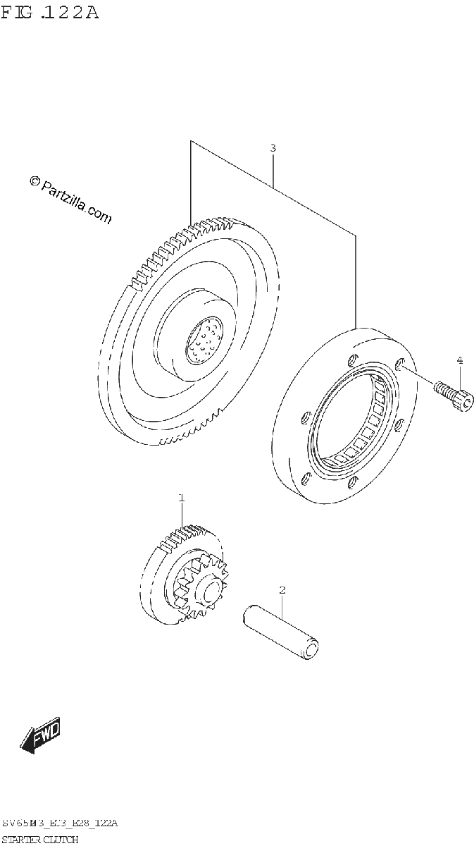 Diagrama de STARTER CLUTCH