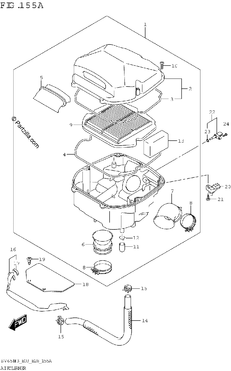 Diagrama de AIR CLEANER
