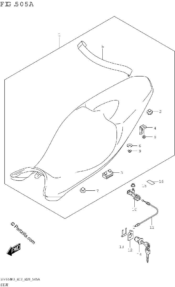 Diagrama de SEAT SV650 SV650A