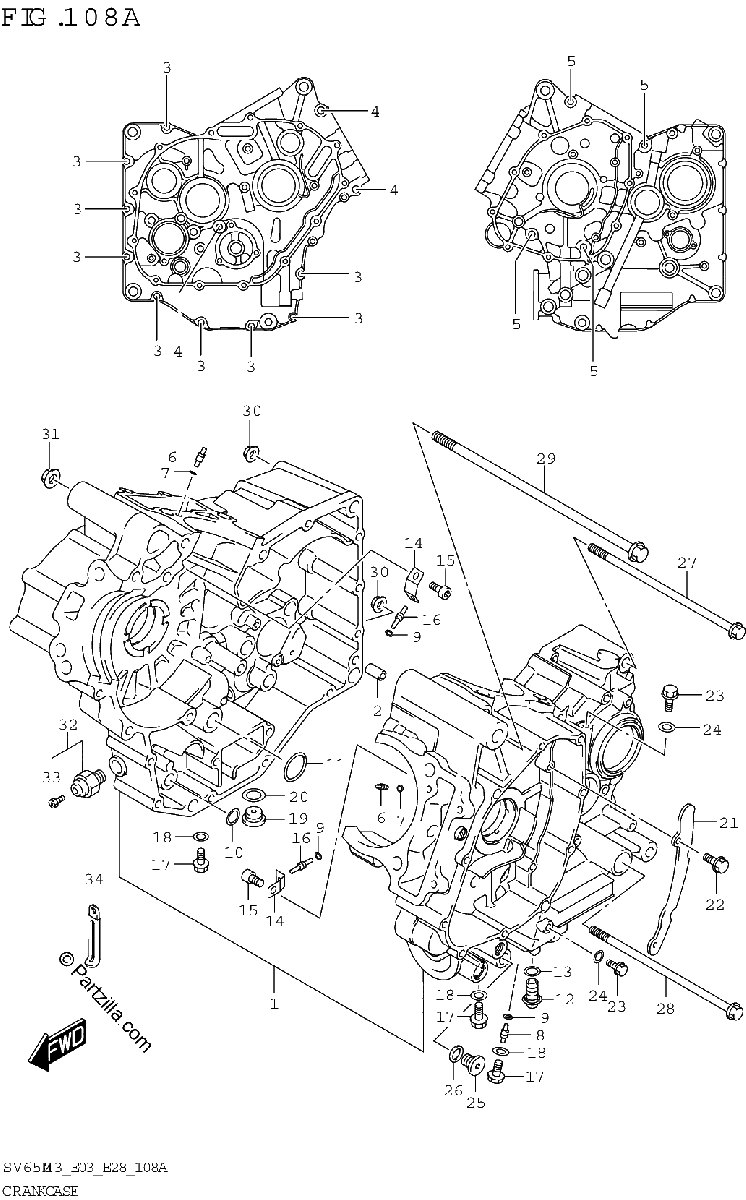 Diagrama de CRANKCASE