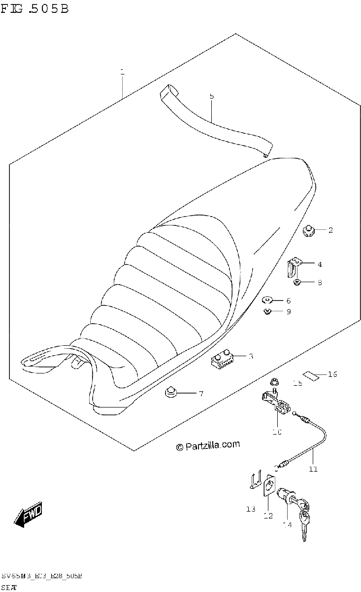 Diagrama de SEAT SV650XA