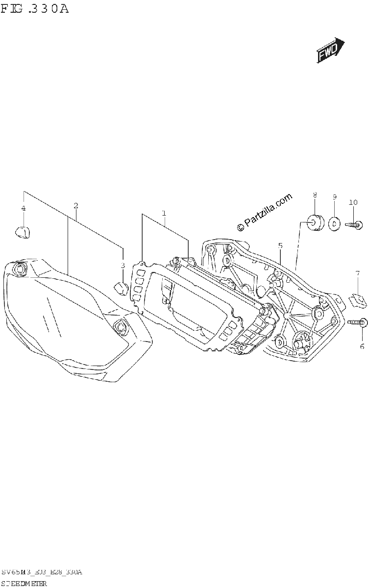 Diagrama de SPEEDOMETER E28