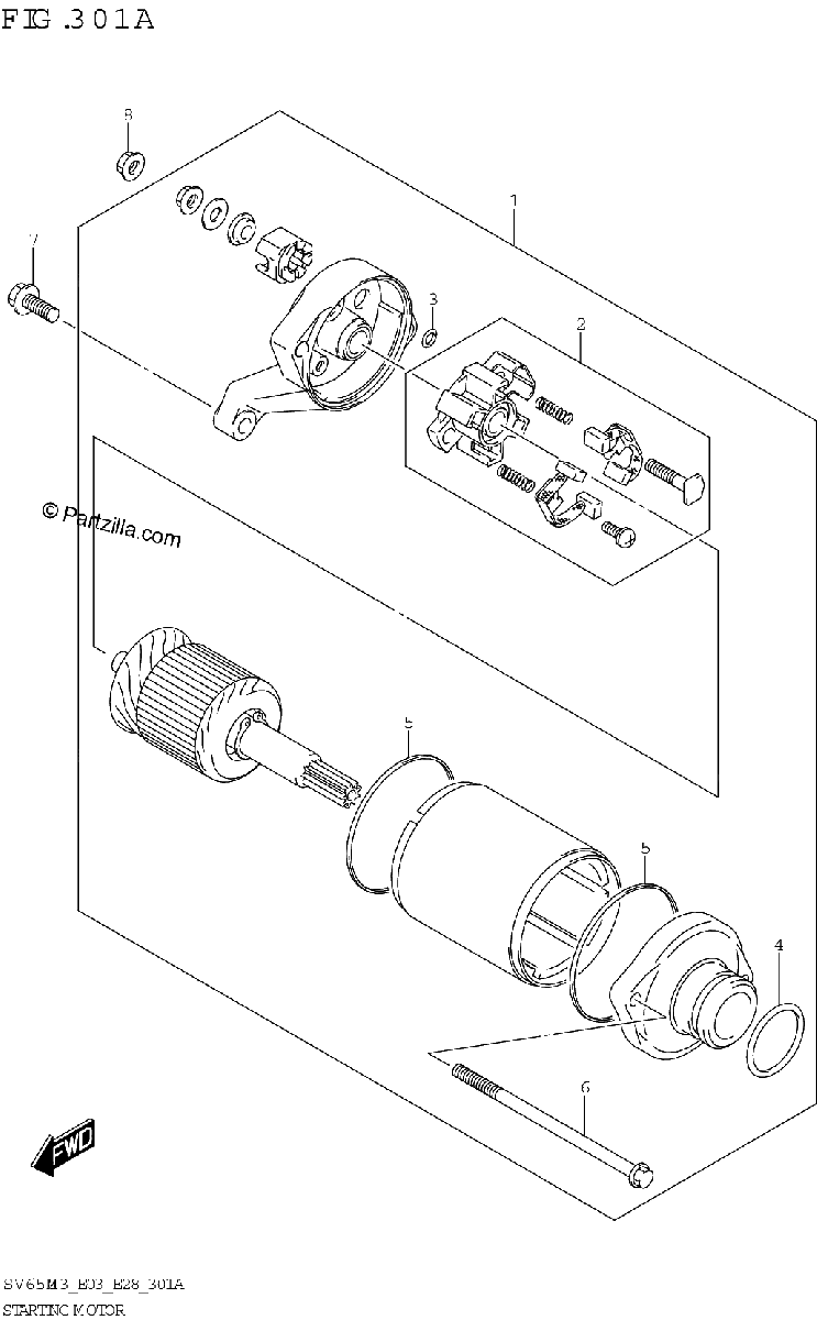 Diagrama de STARTING MOTOR