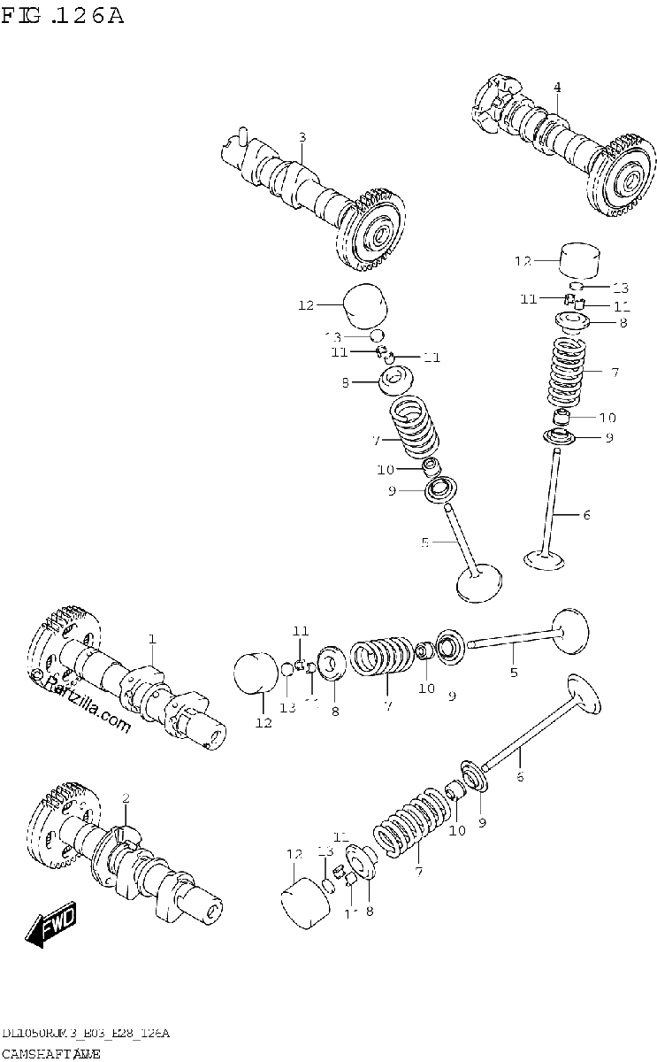 Diagrama de CAMSHAFT VALVE