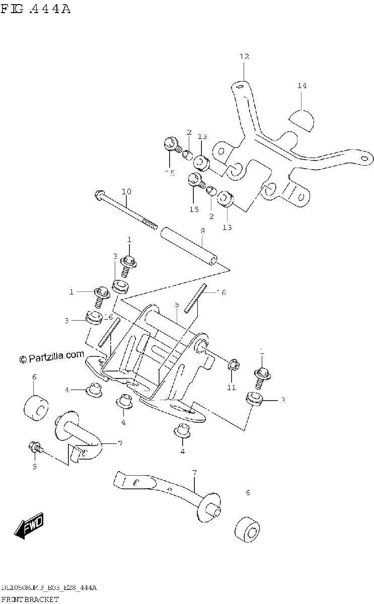Diagrama de FRONT BRACKET