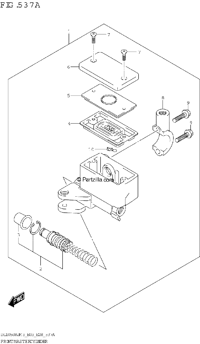 Diagrama de FRONT MASTER CYLINDER