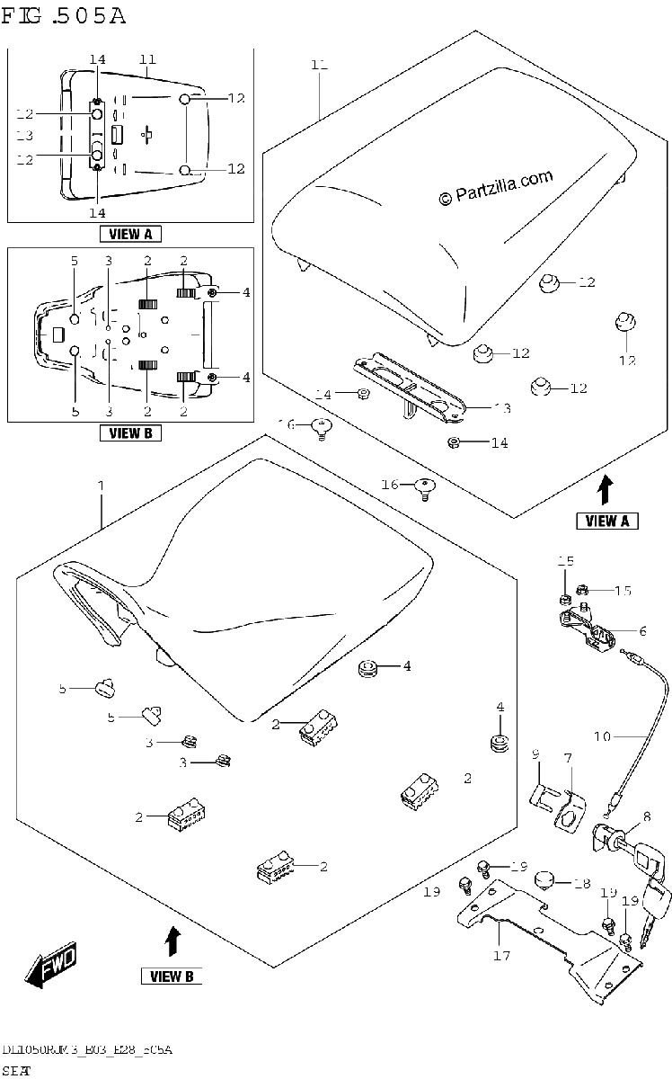 Diagrama de SEAT DL1050RJ