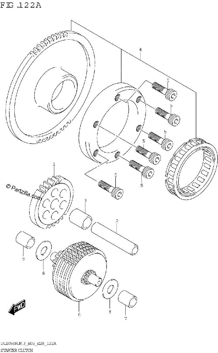 Diagrama de STARTER CLUTCH