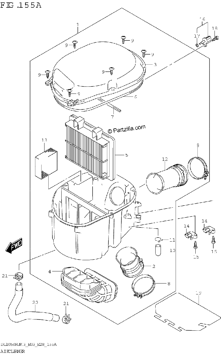 Diagrama de AIR CLEANER