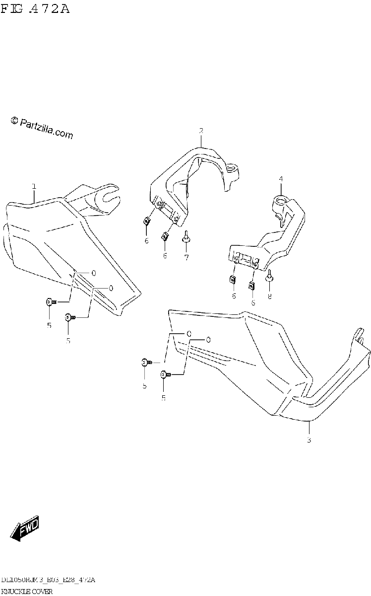 Diagrama de KNUCKLE COVER