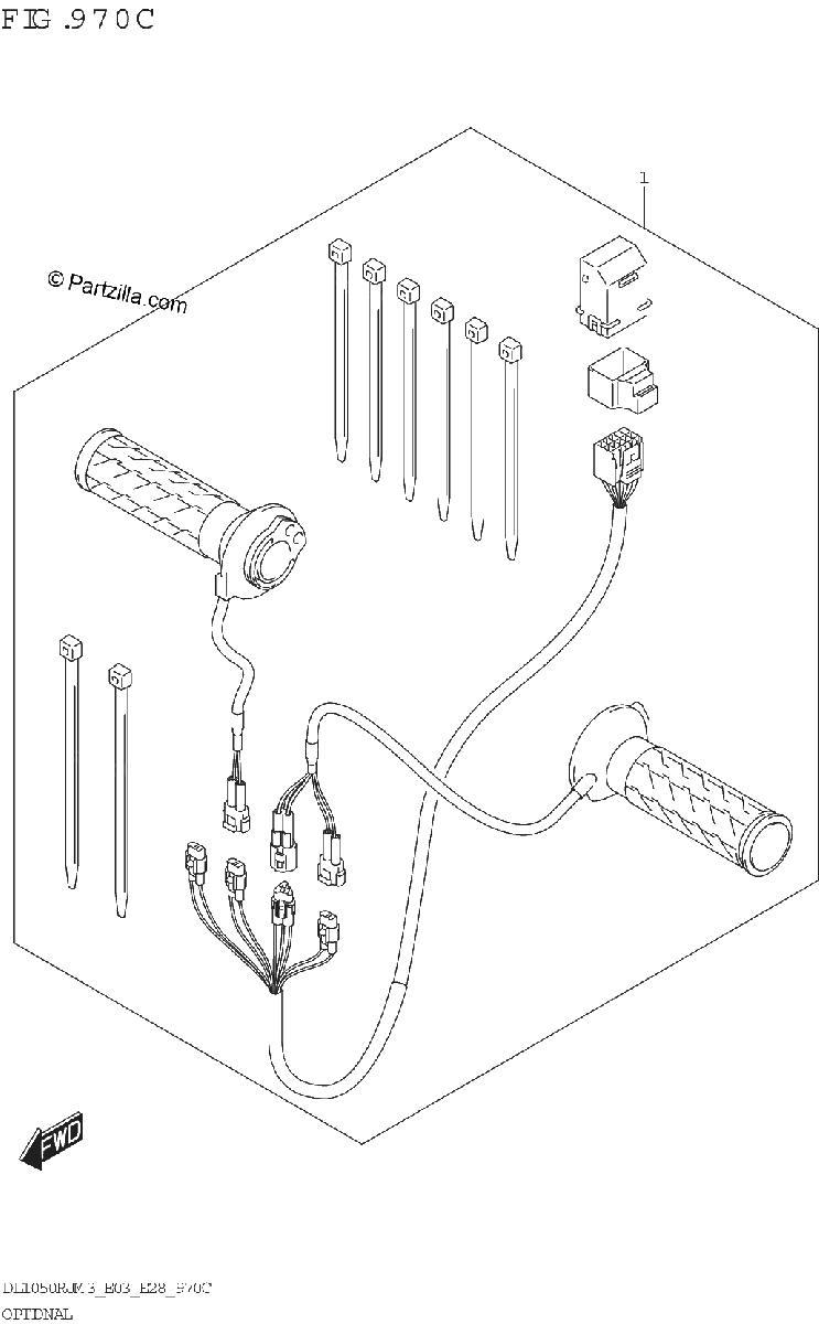 Diagrama de OPTIONAL GRIP HEATER SET