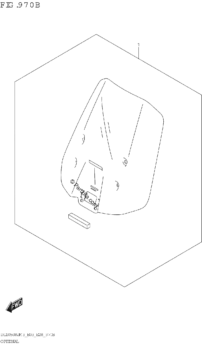 Diagrama de OPTIONAL WINDSCREEN
