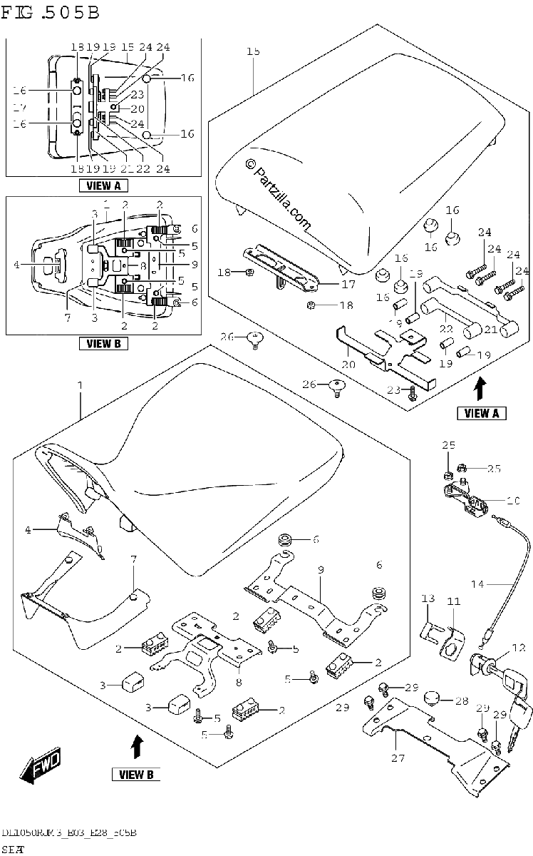 Diagrama de SEAT DL1050RR