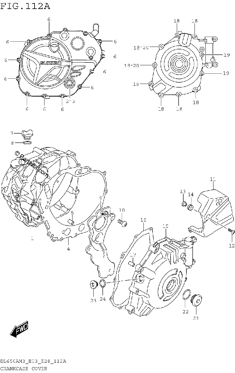 Diagrama de CRANKCASE COVER