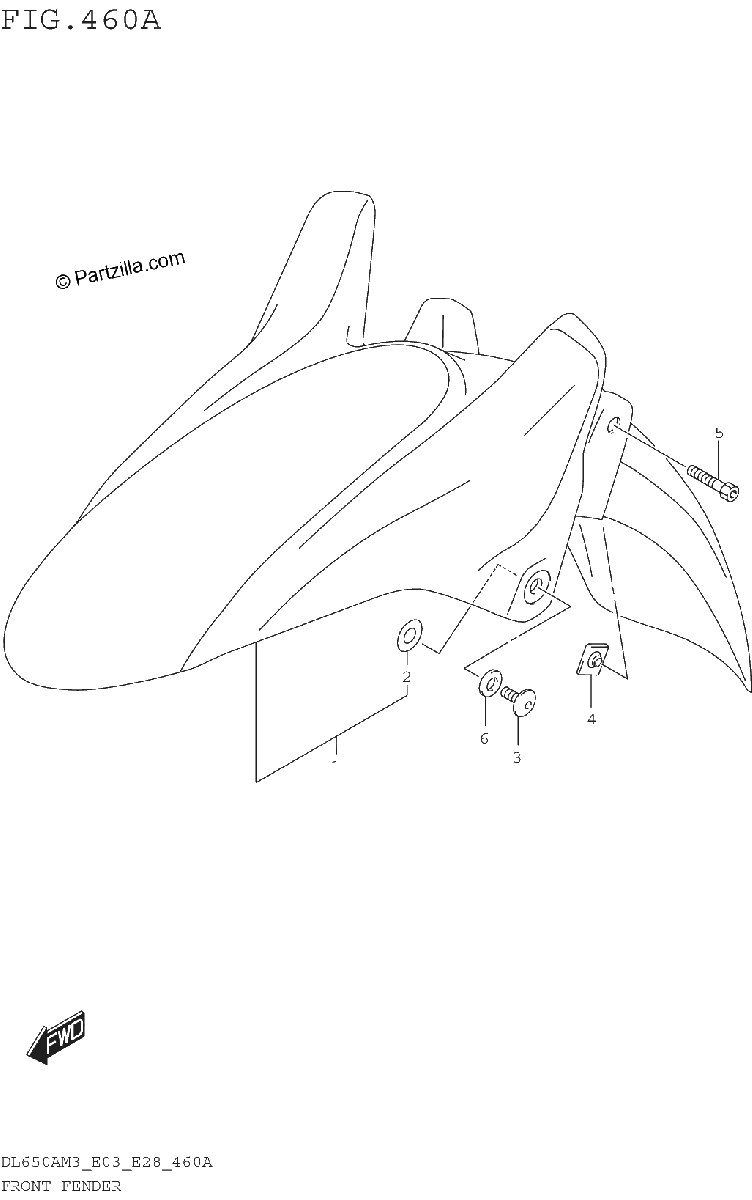 Diagrama de FRONT FENDER