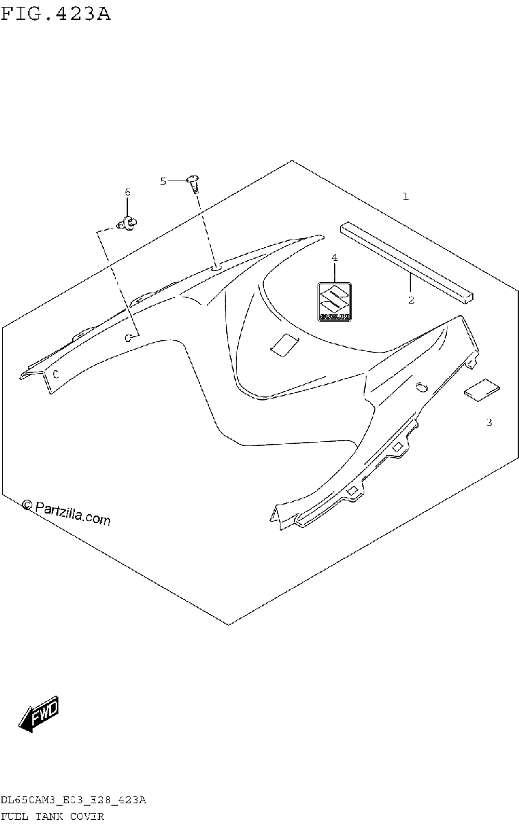 Diagrama de FUEL TANK COVER
