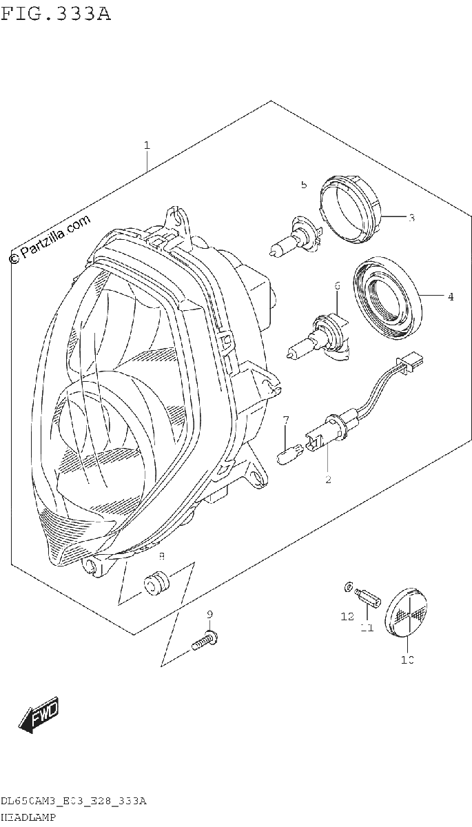 Diagrama de HEADLAMP