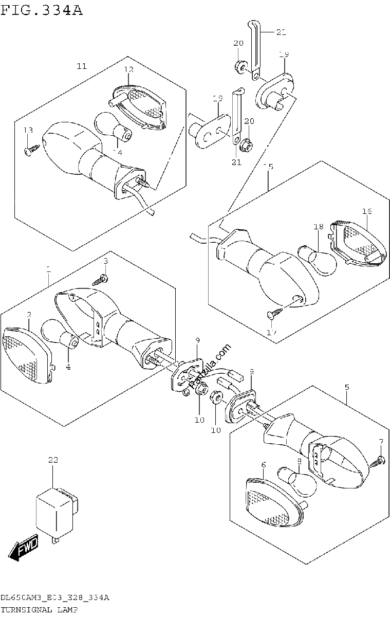 Diagrama de TURNSIGNAL LAMP