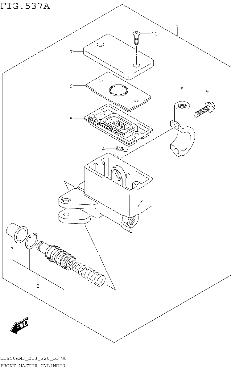 Diagrama de FRONT MASTER CYLINDER