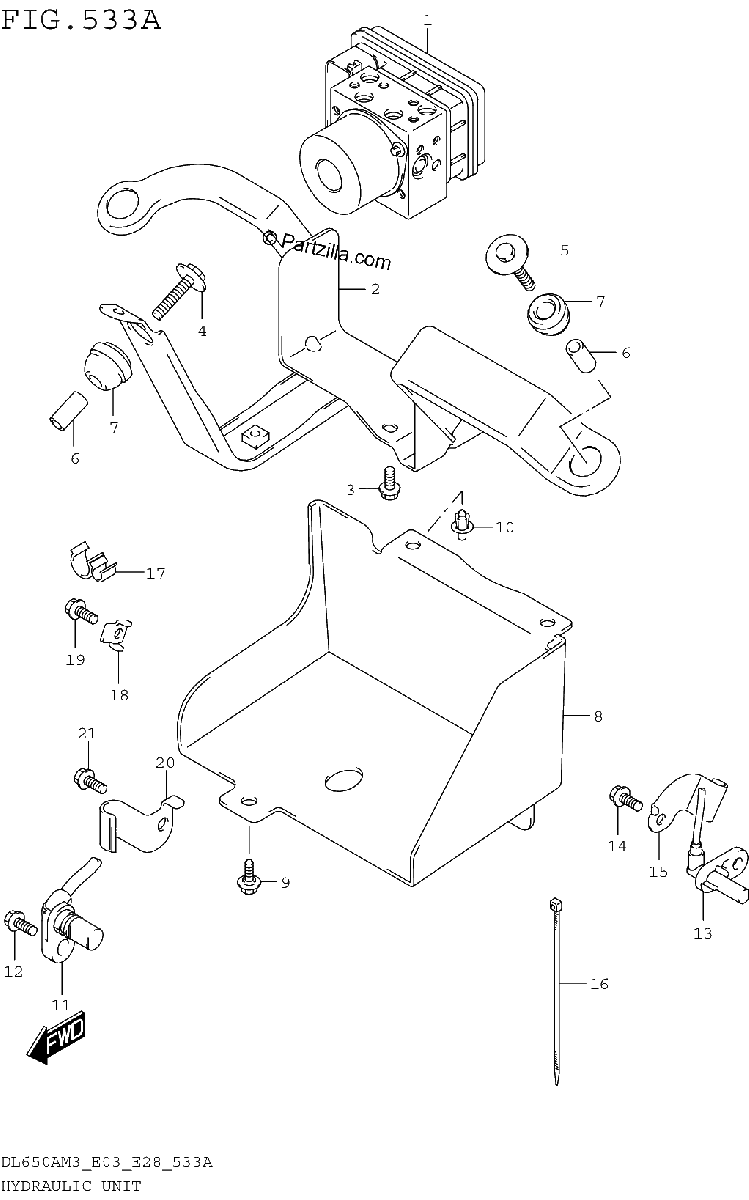 Diagrama de HYDRAULIC UNIT