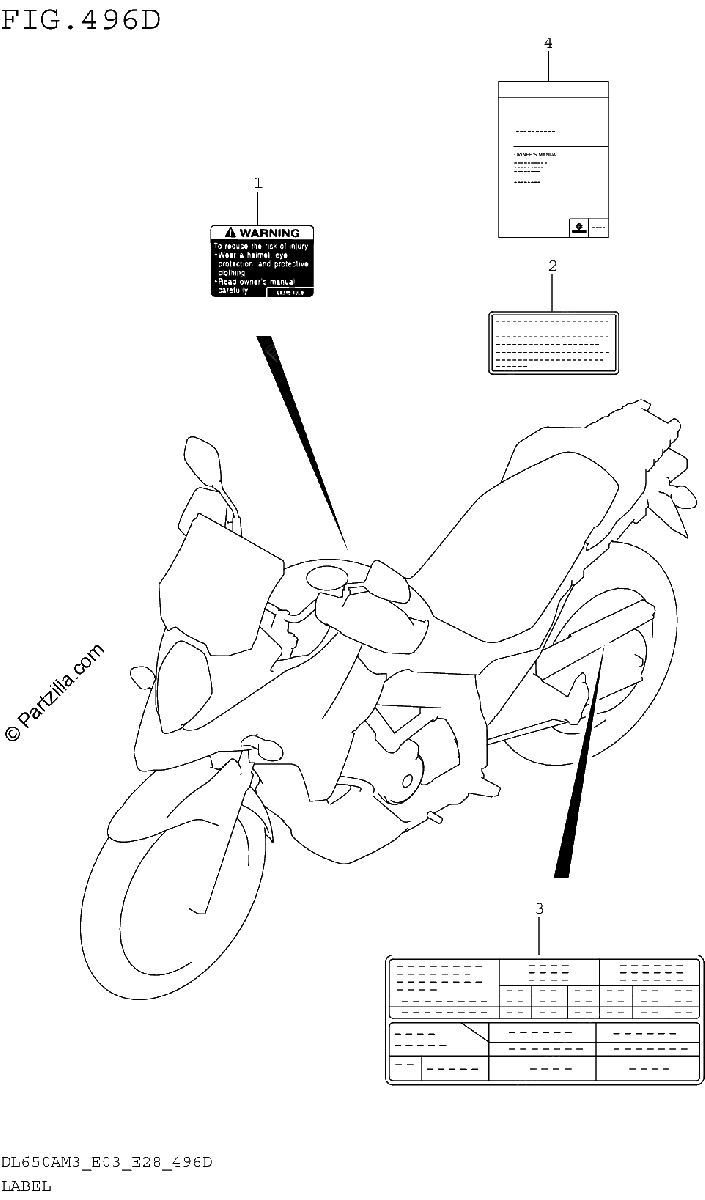 Diagrama de LABEL DL650XAM3E03
