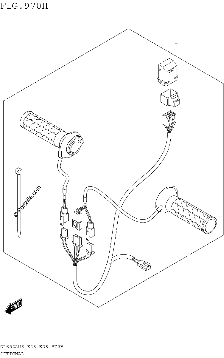 Diagrama de OPTIONAL GRIP HEATER SET
