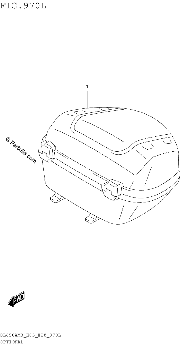 Diagrama de OPTIONAL TOP CASE SET