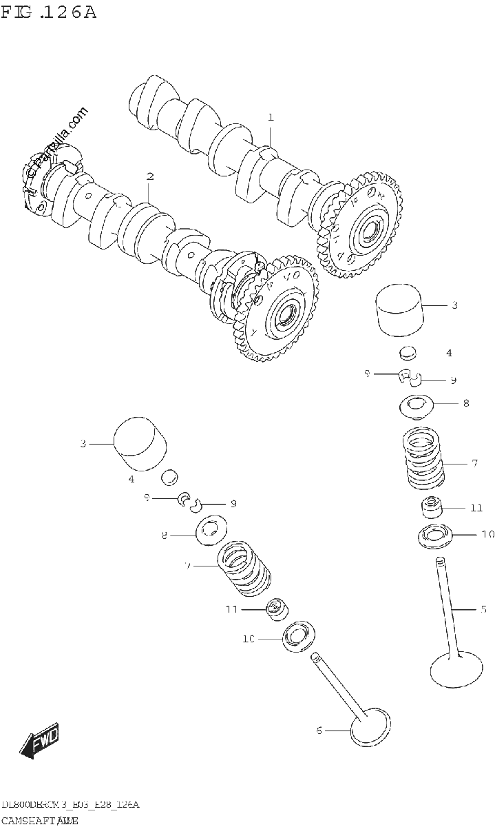Diagrama de CAMSHAFT VALVE