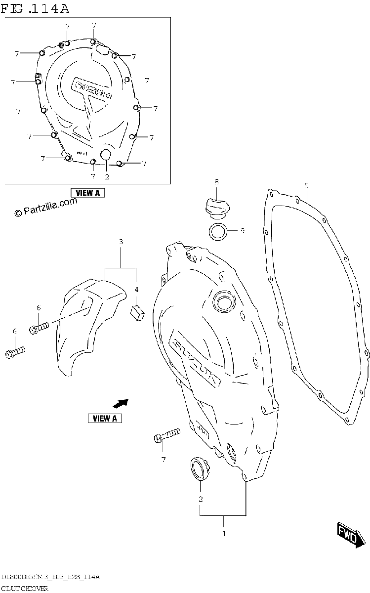 Diagrama de CLUTCH COVER