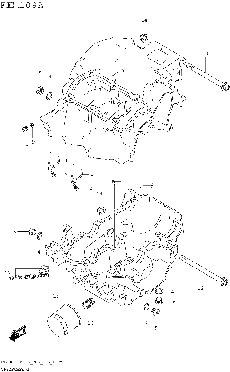 Diagrama de CRANKCASE 2