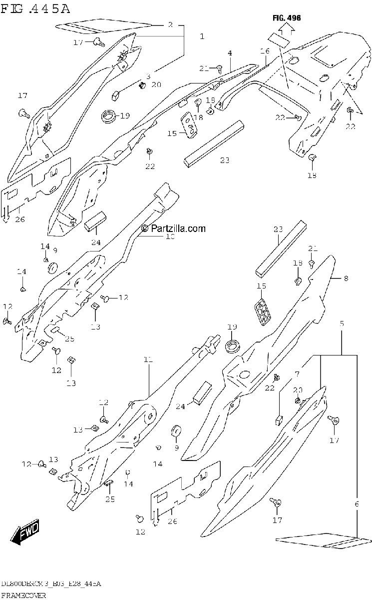 Diagrama de FRAME COVER