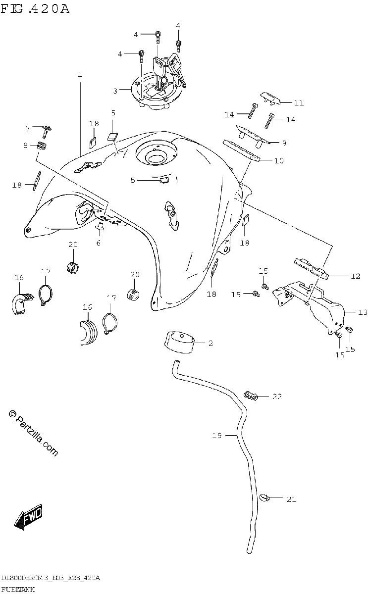 Diagrama de FUEL TANK