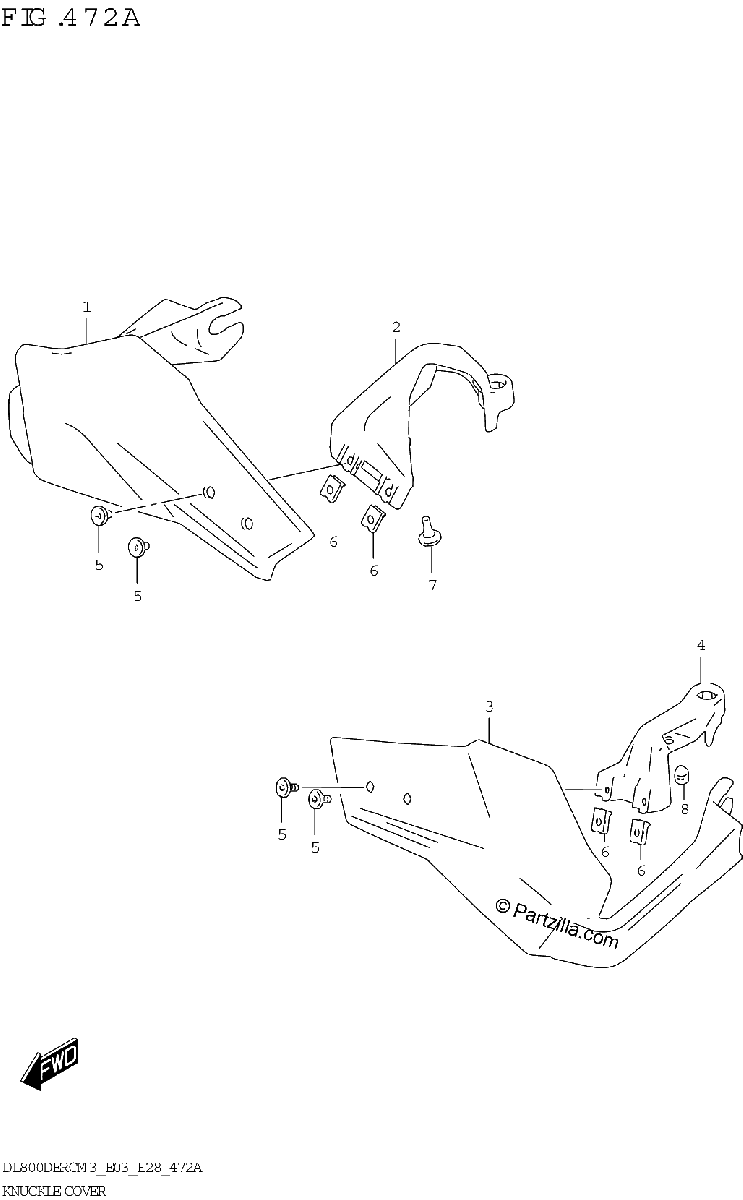 Diagrama de KNUCKLE COVER