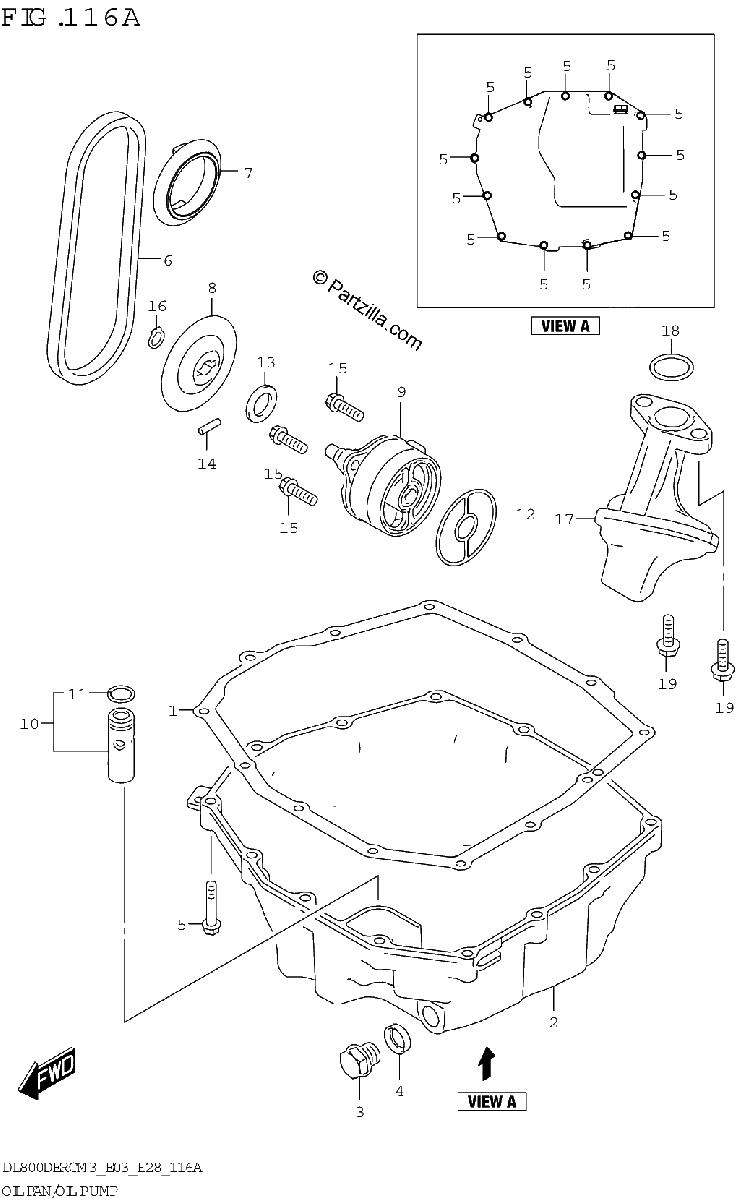 Diagrama de OIL PAN OIL PUMP