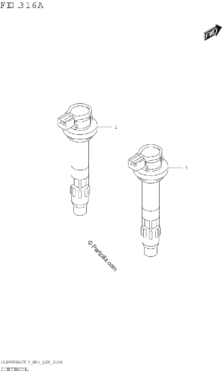 Diagrama de IGNITION COIL