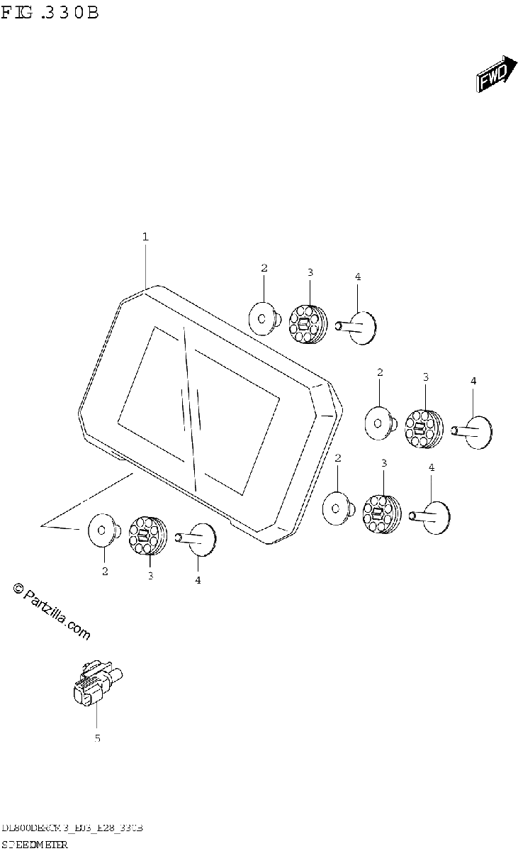Diagrama de SPEEDOMETER E03 E33
