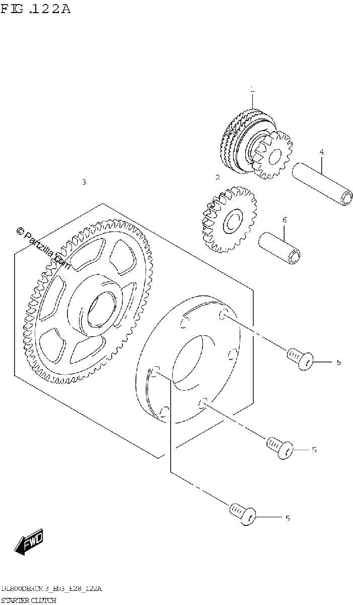Diagrama de STARTER CLUTCH