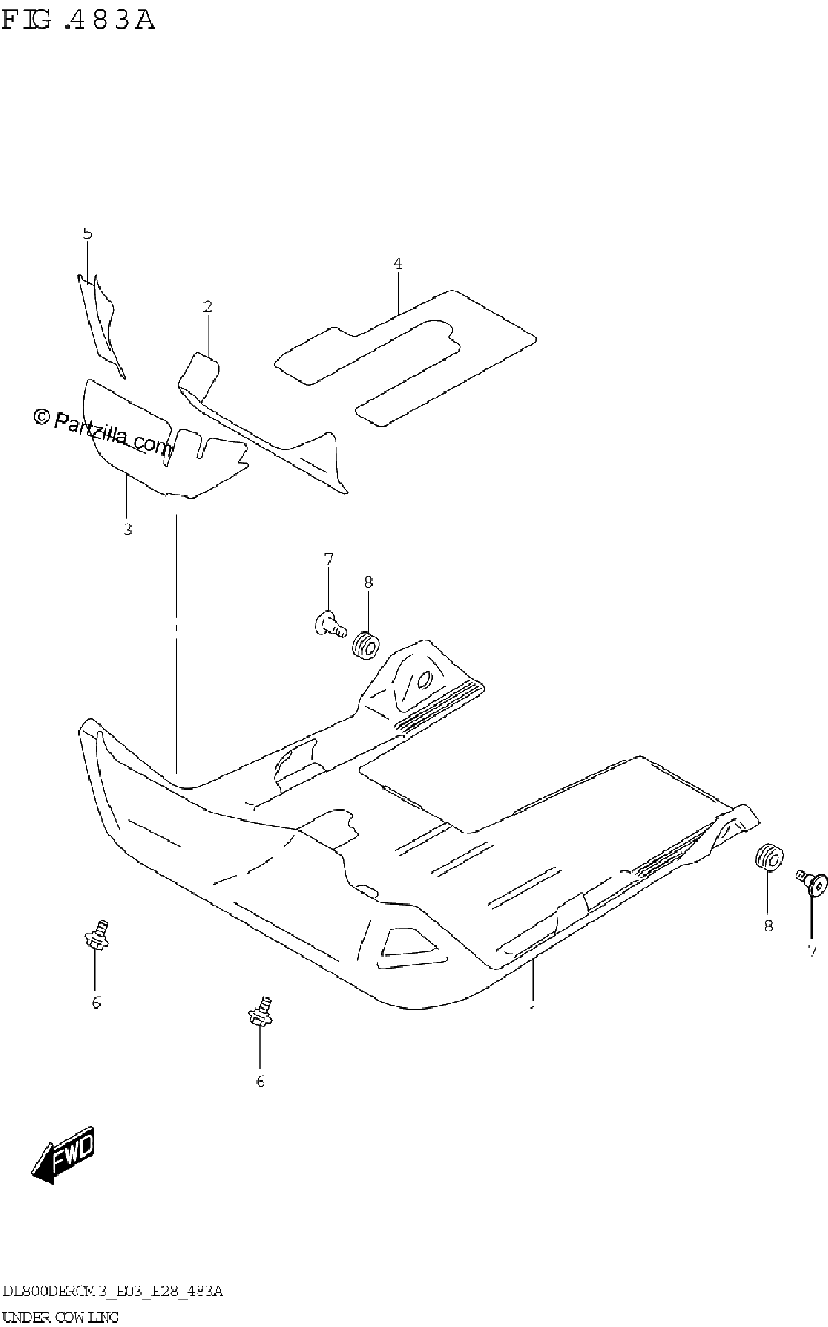 Diagrama de UNDER COWLING