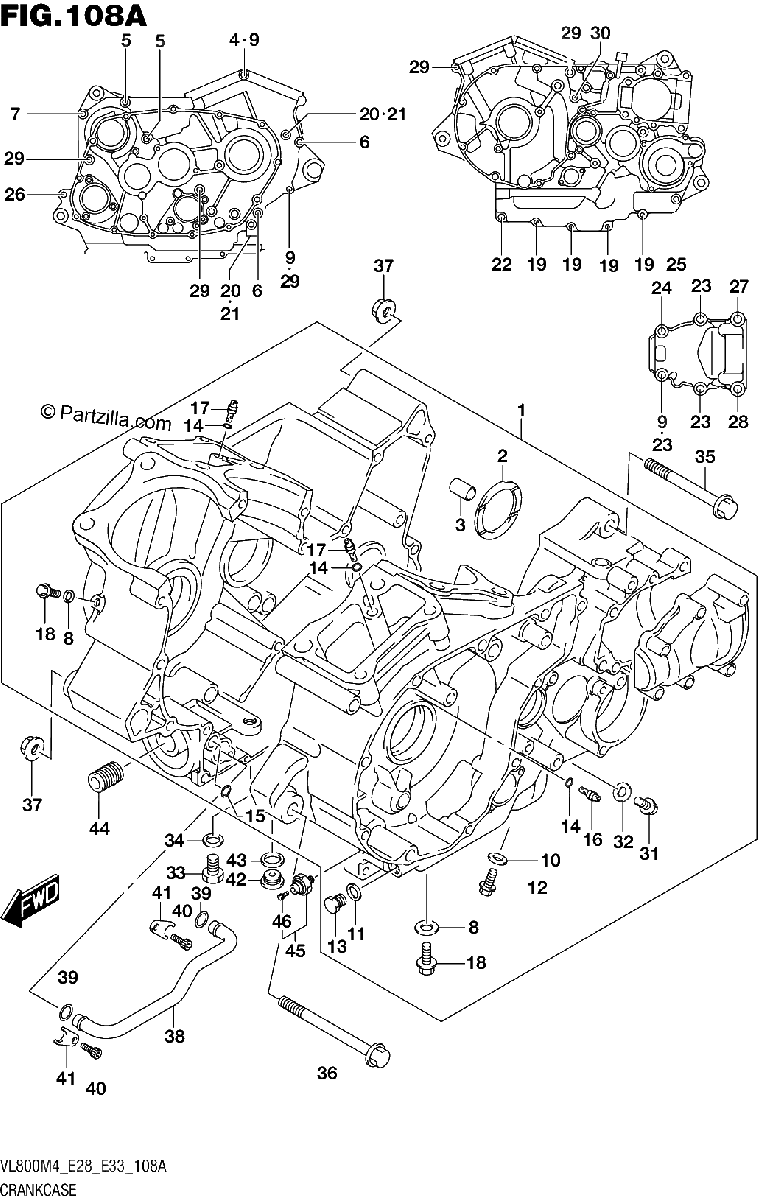 Diagrama de CRANKCASE