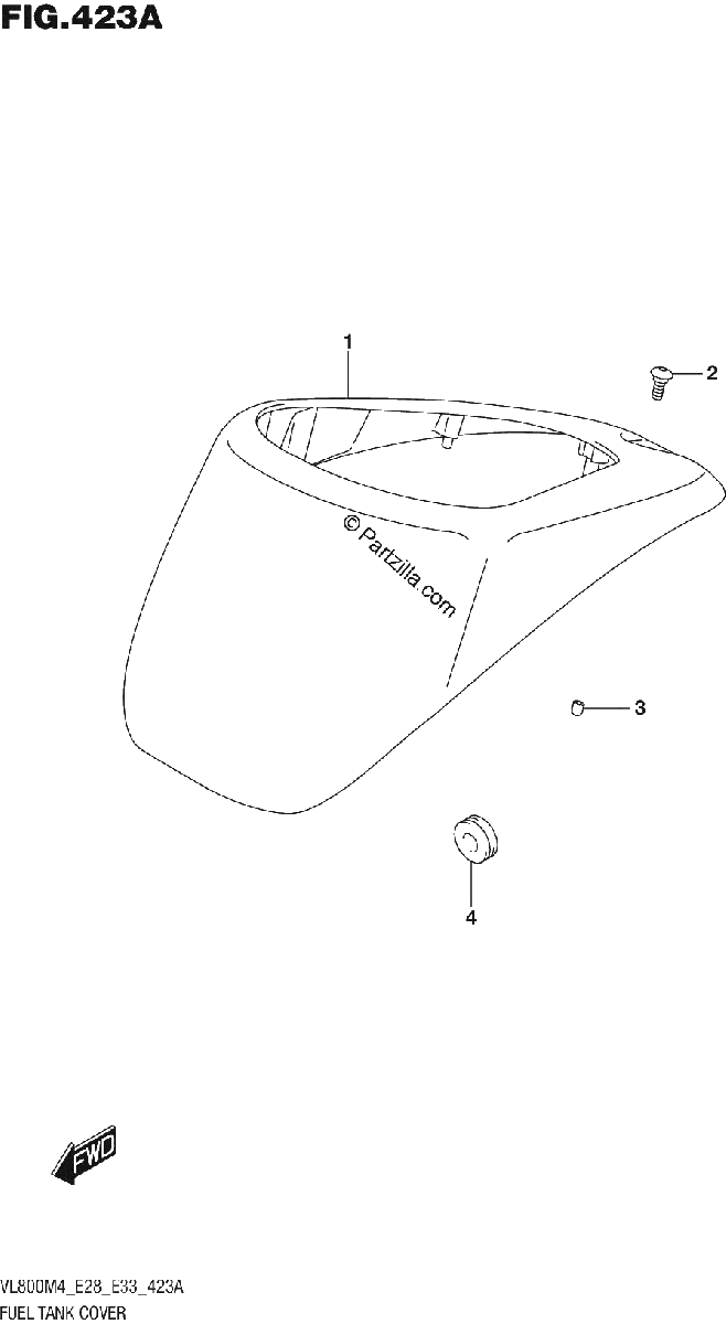 Diagrama de FUEL TANK COVER