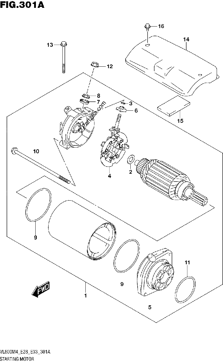 Diagrama de STARTING MOTOR