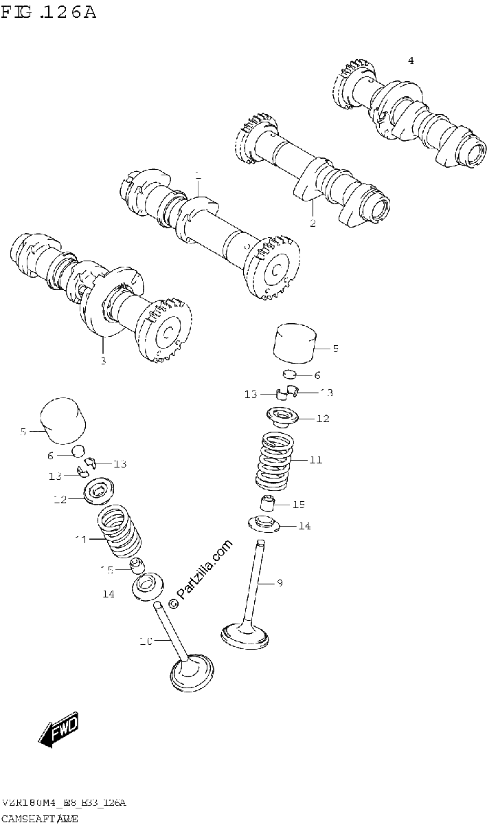 Diagrama de CAMSHAFT VALVE