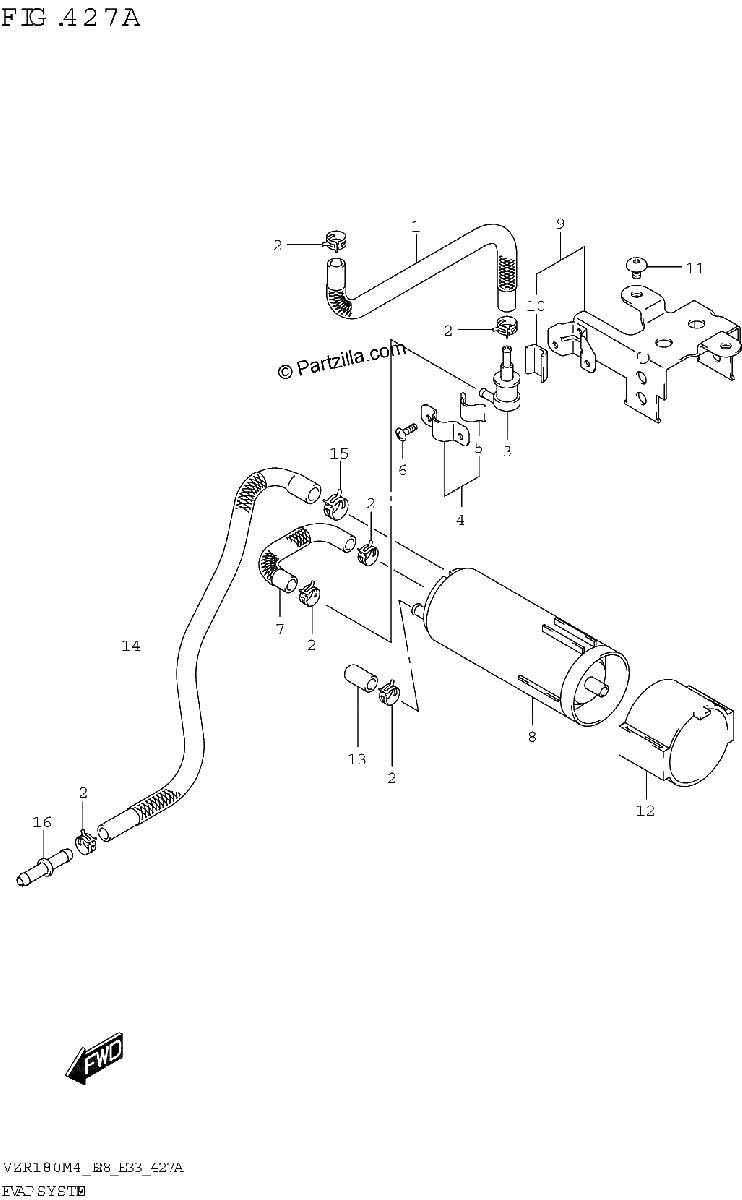 Diagrama de EVAP SYSTEM E33