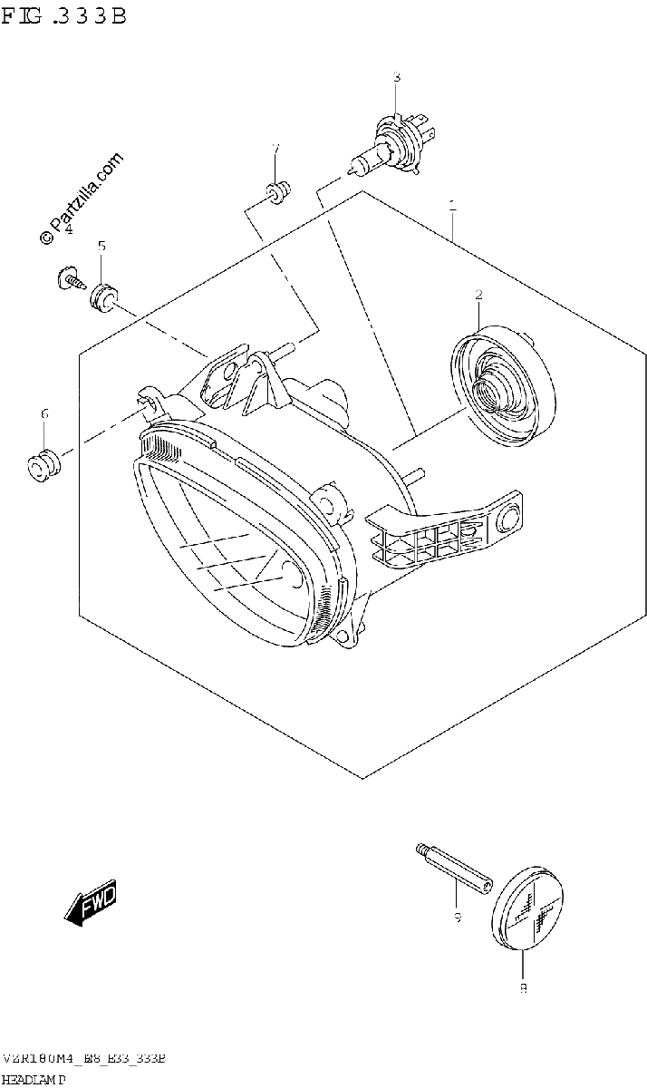 Diagrama de HEADLAMP