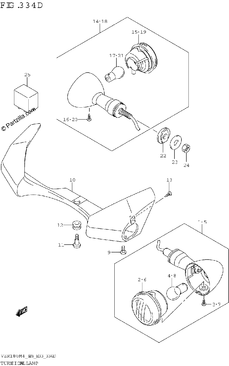 Diagrama de TURNSIGNAL LAMP