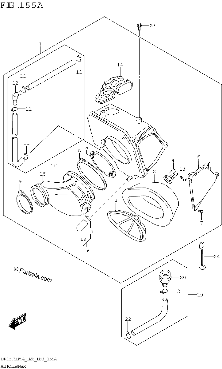 Diagrama de AIR CLEANER