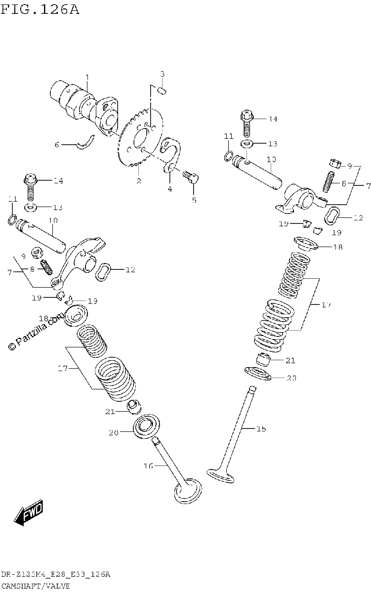 Diagrama de CAMSHAFT VALVE