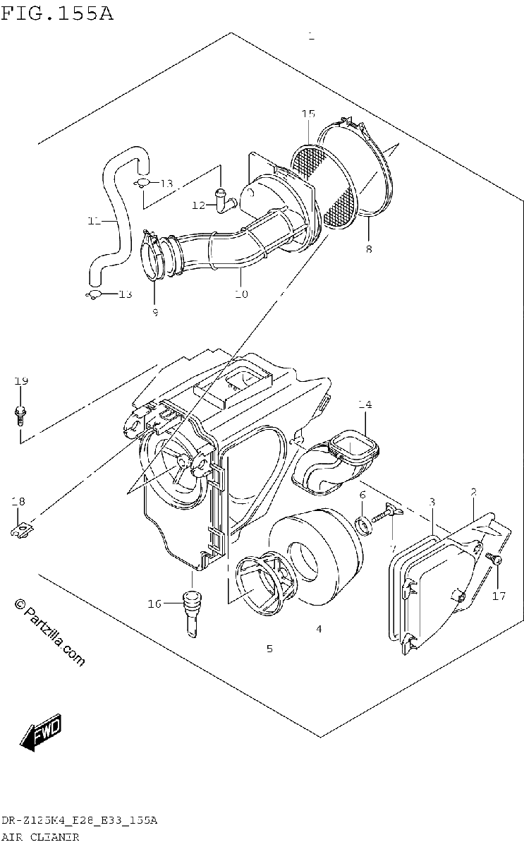 Diagrama de AIR CLEANER
