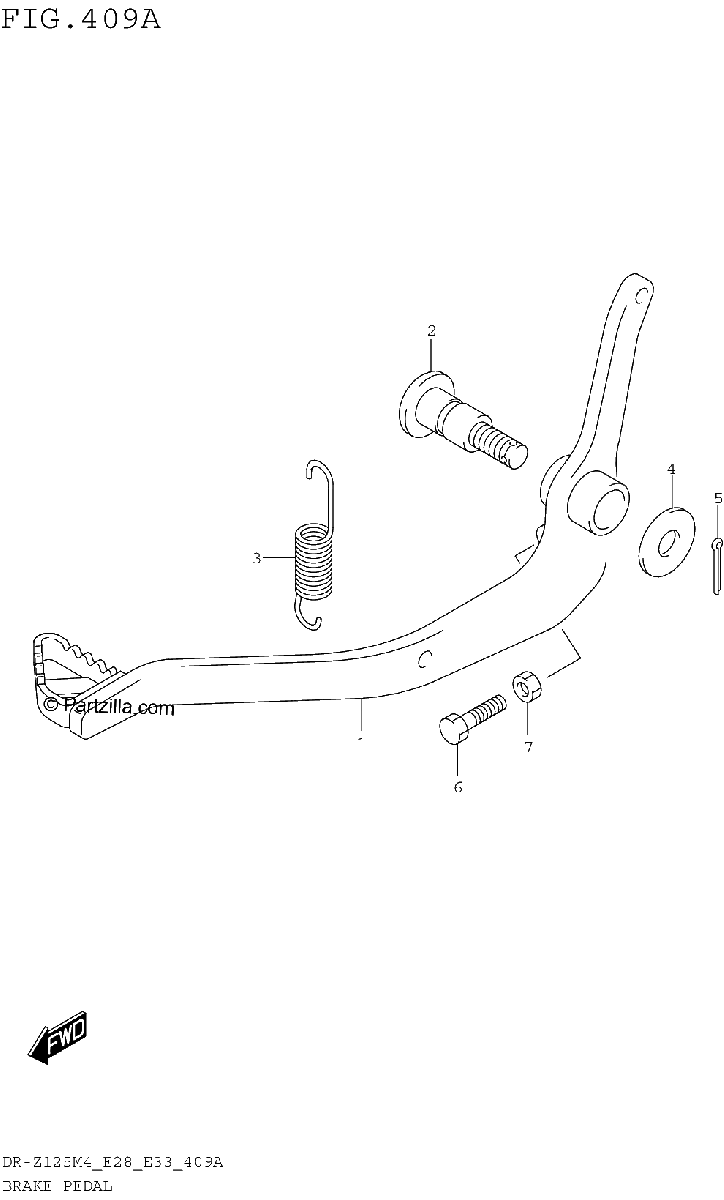 Diagrama de BRAKE PEDAL
