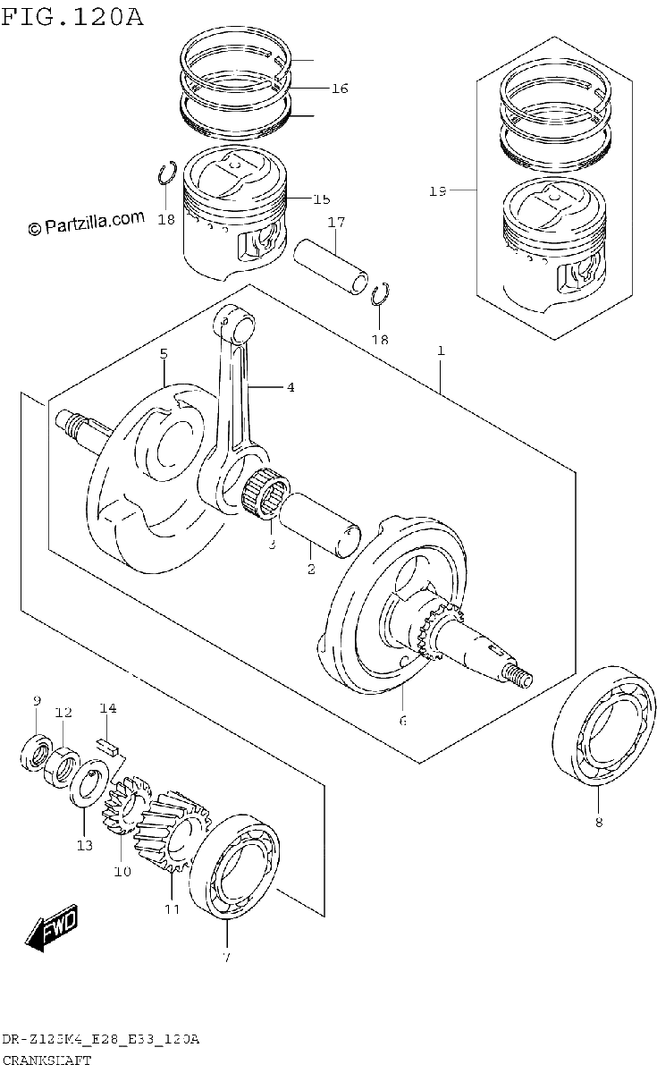 Diagrama de CRANKSHAFT